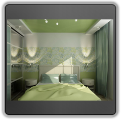 Натяжной потолок в спальне