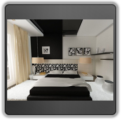 Натяжной потолок в спальне