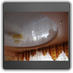 Двухуровневые натяжные потолки