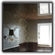 Натяжной потолок в ванной комнате