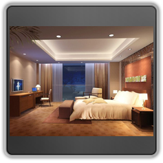 Натяжной потолок в спальне