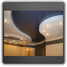 Двухуровневые натяжные потолки