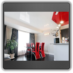 Натяжной потолок на кухне