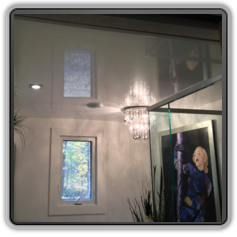 Натяжной потолок в ванной комнате