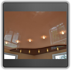 Двухуровневые натяжные потолки