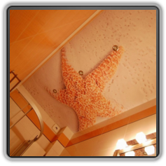 Натяжной потолок в ванной комнате