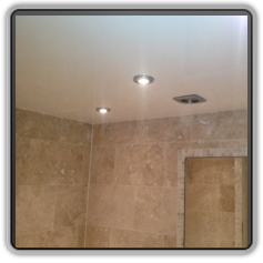 Натяжной потолок в ванной комнате