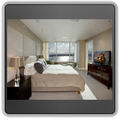 Натяжной потолок в спальне