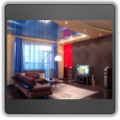 Зеркальный натяжной потолок