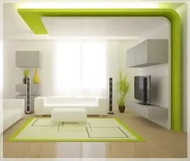 Двухцветные натяжные потолки фото