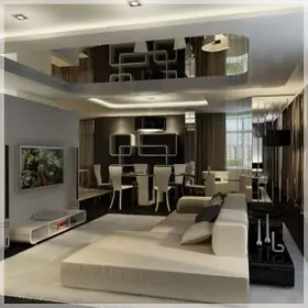 Двухуровневые натяжные потолки