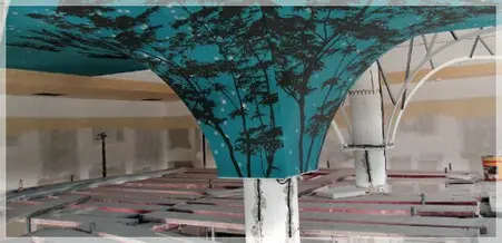 Тканевые натяжные потолки